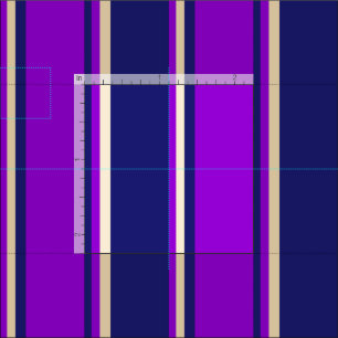 Mitternachtsblau, dunkles Violet und Tan Muster Stoff