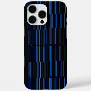 Mitternachtsblau Einzigartig Modernes Streifenmust iPhone 16 Pro Max Hülle