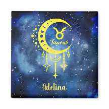 Mitternachtsblau und Gelb Individuelle Name Taurus