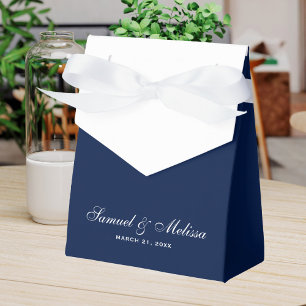 Mitternachtsblaue Hochzeit Geschenkschachtel