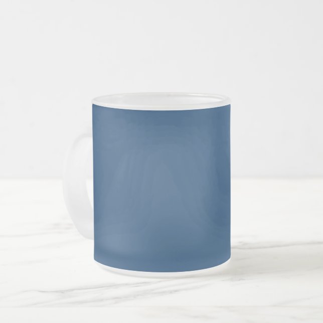 Mitternachtsblaue Mattierte Tasse - individuell ei (Vorderseite Links)