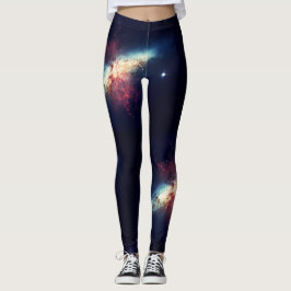 Mitternachtsblaue Nebel-Fitnessstudio Aktive Trage Leggings