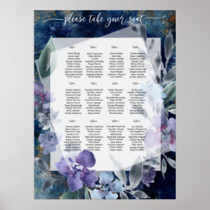 Mitternachtsblauer Anemone, Poster