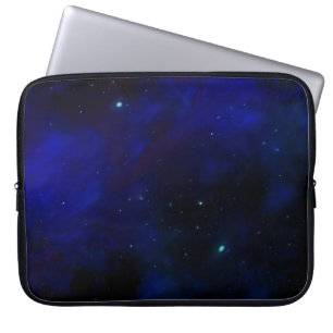 Mitternachtsblauer Himmel mit Sternen Laptopschutzhülle