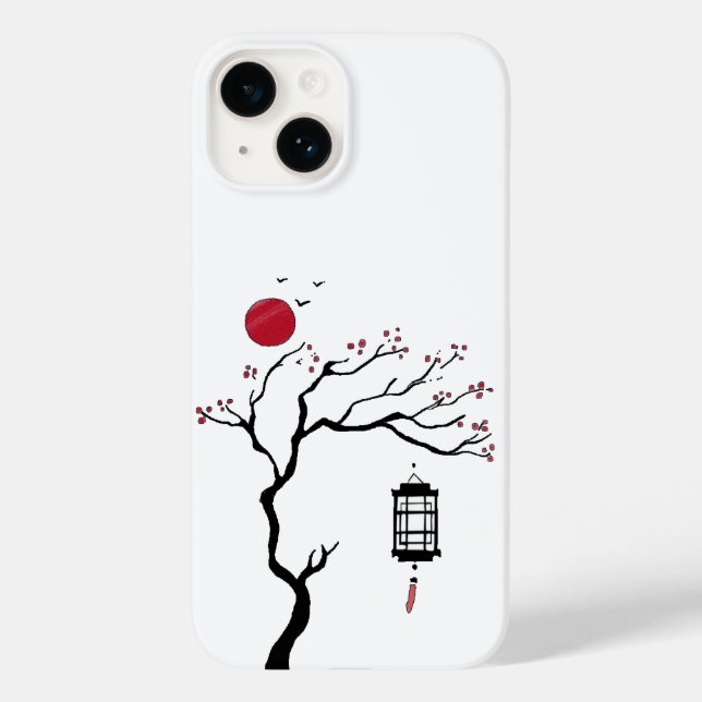 Mitternachtsblossom Case-Mate iPhone 14 Hülle (Rückseite)
