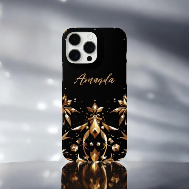 Mitternachtsblossom iPhone 16 Pro Max Hülle (Von Creator hochgeladen)