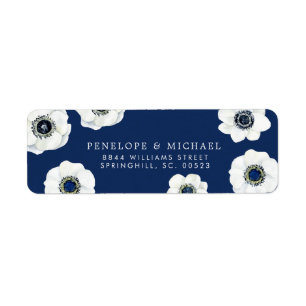 Mitternachtsblumenhochzeit der anemonen-