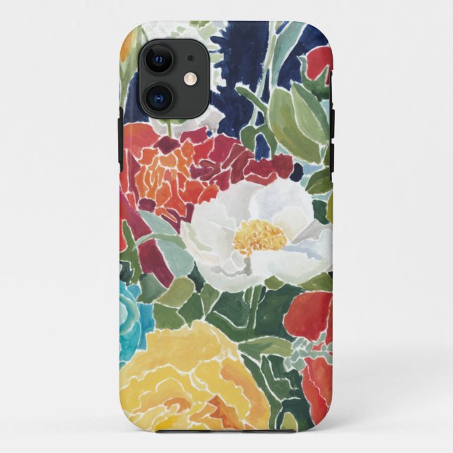 Mitternachtsblumeni Case-Mate iPhone Hülle (Rückseite)