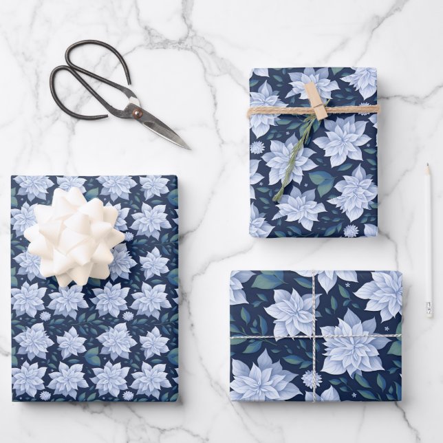 Mitternachtsblüte -  geschenkpapier set (Vorderseite)