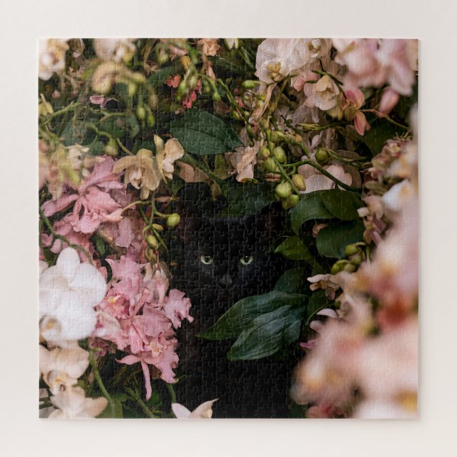 Mitternachtsblüten Katzen (Vertikal)
