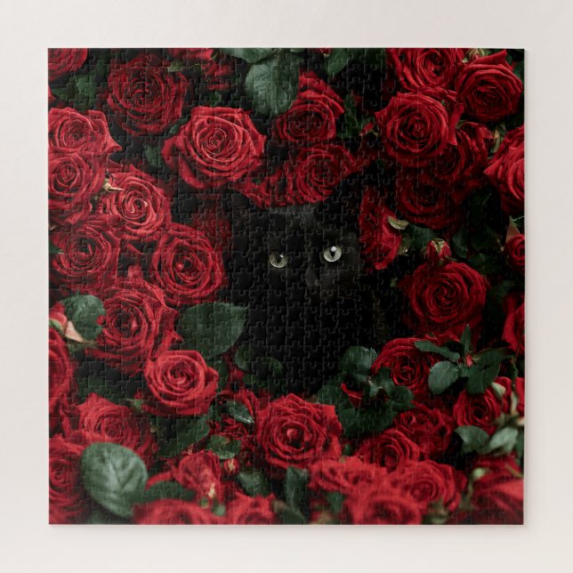 Mitternachtsblüten Katzen (Vertikal)