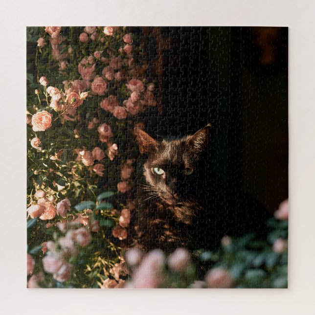 Mitternachtsblüten Katzen (Vertikal)