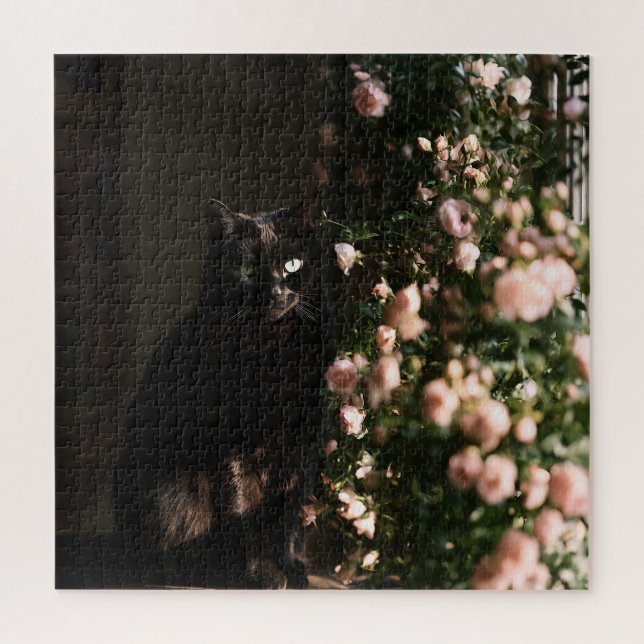 Mitternachtsblüten Katzen (Vertikal)