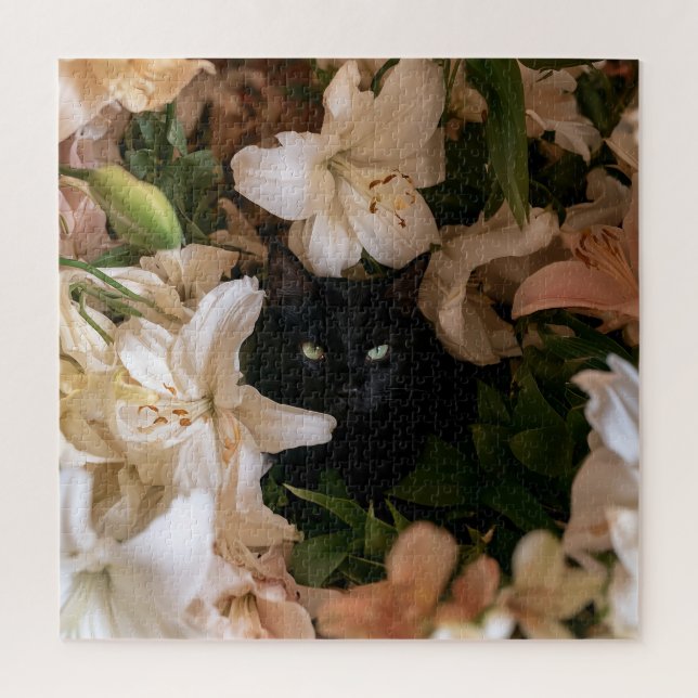 Mitternachtsblüten Katzen (Vertikal)