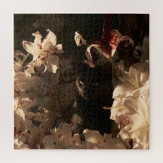 Mitternachtsblüten Katzen (Vertikal)