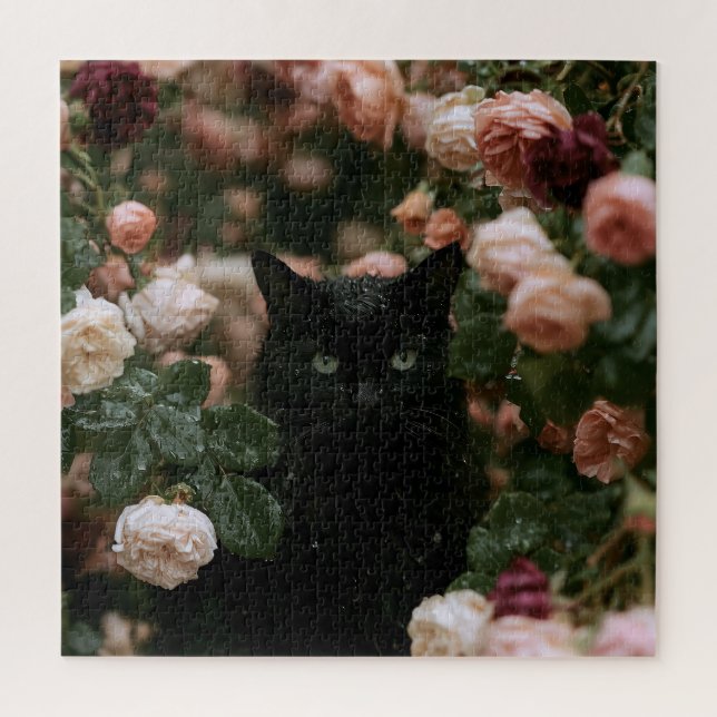 Mitternachtsblüten Katzen (Vertikal)