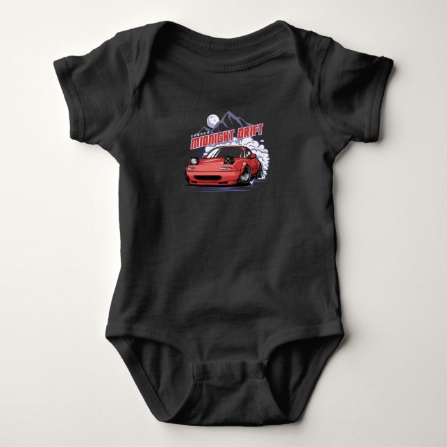 Mitternachtsdrift Baby Strampler (Vorderseite)
