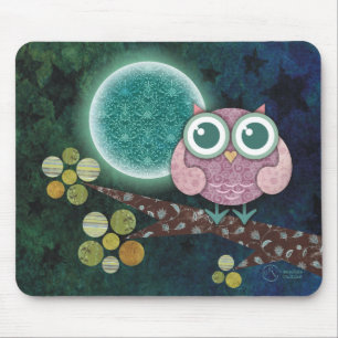 Mitternachtseule Mousepad