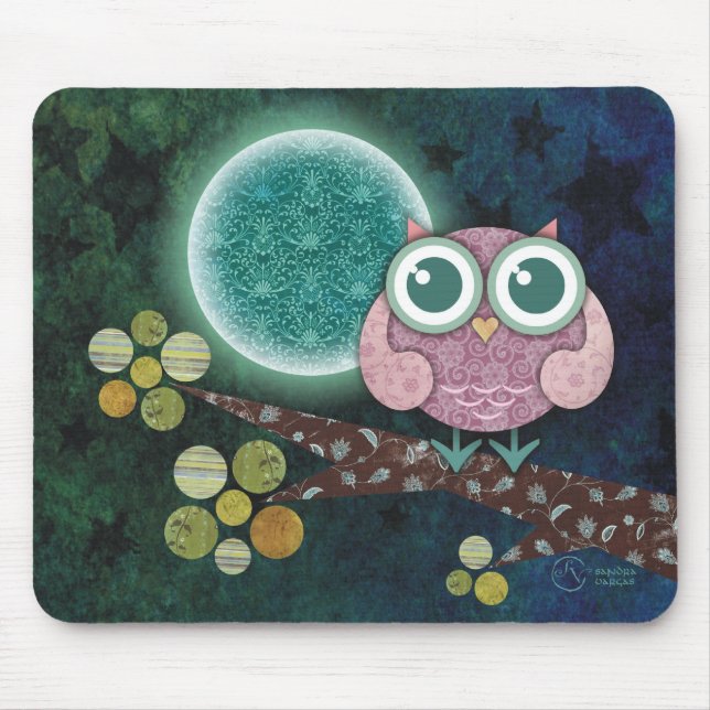 Mitternachtseule Mousepad (Vorne)