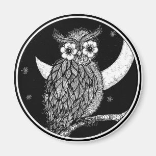 Mitternachtseulen-Magnet Magnet