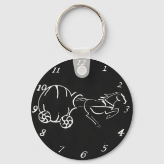 Mitternachtsfracht schwarzer Schlüsselanhänger