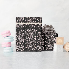 Mitternachtsgarten-Linie Soft Pink Geschenkpapier