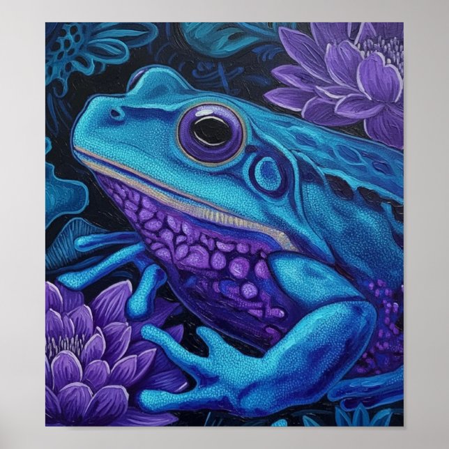 MitternachtsGartenFrosch Poster (Vorne)
