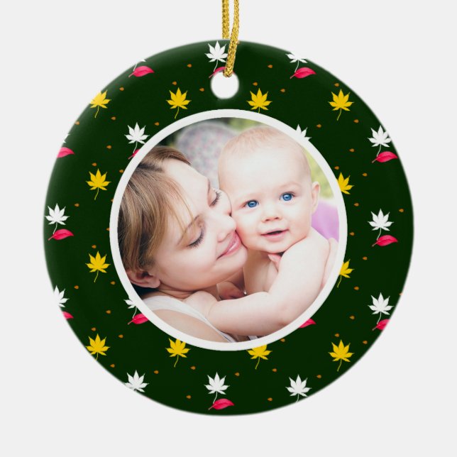 Mitternachtsgedichte Weihnachten Personalisiertes  Keramik Ornament (Vorne)