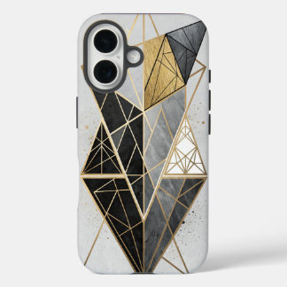 Mitternachtsgeometrie iPhone 16 Hülle