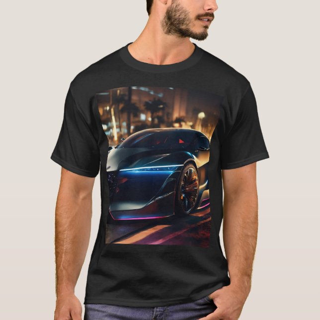 Mitternachtsgeschwindigkeit: Ein hyperrealistische T-Shirt (Vorderseite)