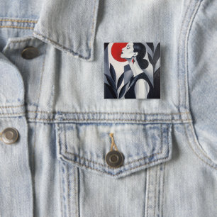 Mitternachtsglanz-Rundbutton Button