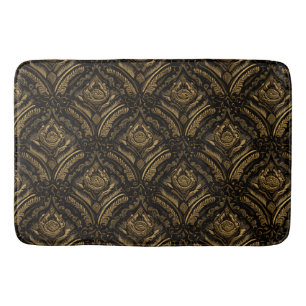 Mitternachtsgold Damast Eleganz Badematte