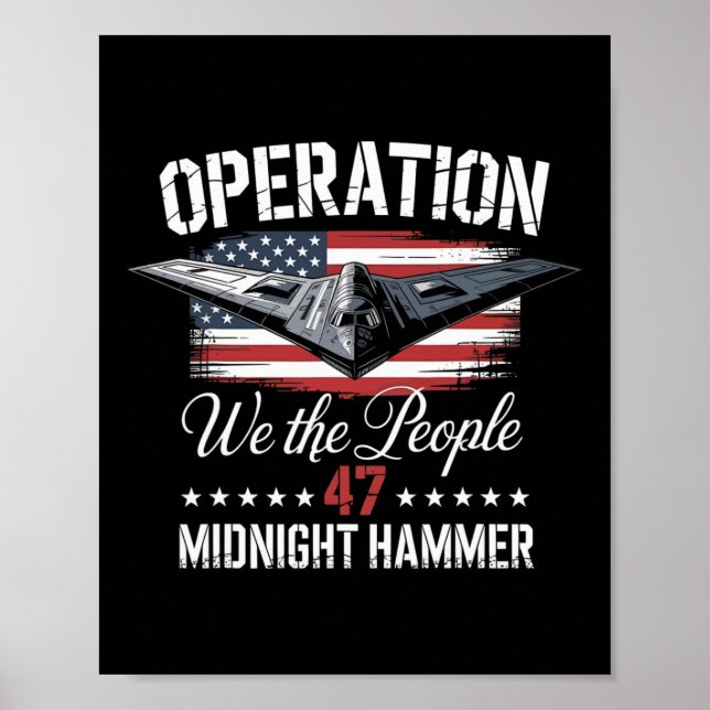 Mitternachtshammer B-2 Stealth Jet Operation Mitte Poster (Vorne)