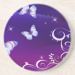 Mitternachtsmagie Butterfliegen Untersetzer