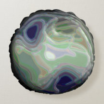Mitternachtsmond New Galaxy Round Pillow