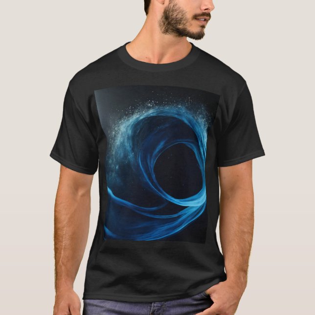 "Mitternachtsnebel: Men's Smoke Veil Black T - Shi T-Shirt (Vorderseite)