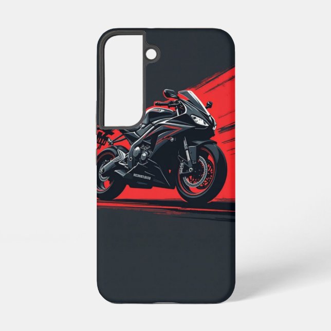 Mitternachtsreiter | Bold Motorrad Samsung Case Samsung Galaxy Hülle (Rückseite)