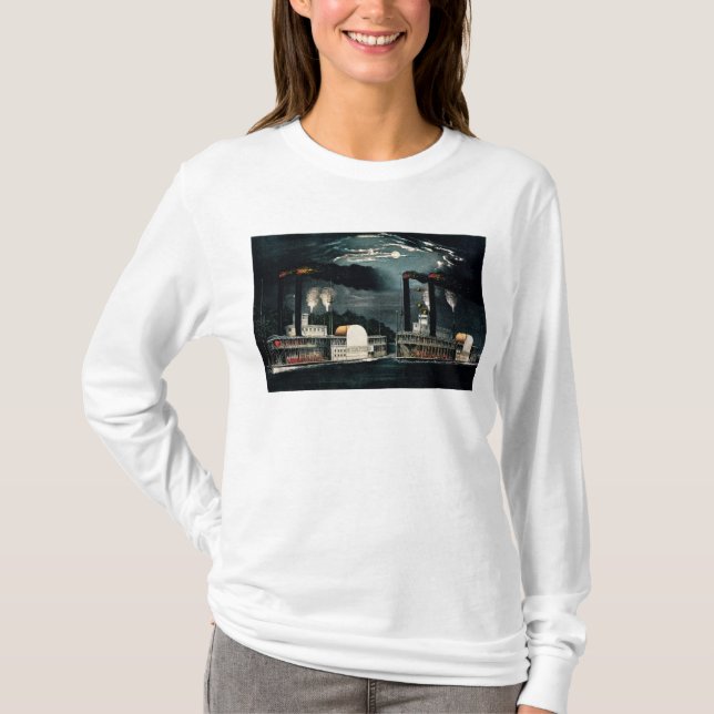 Mitternachtsrennen auf dem Mississippi T-Shirt (Vorderseite)