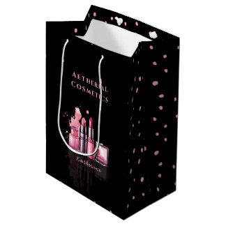 Mitternachtsrosa Custom Salon Geschenktasche Mittlere Geschenktüte