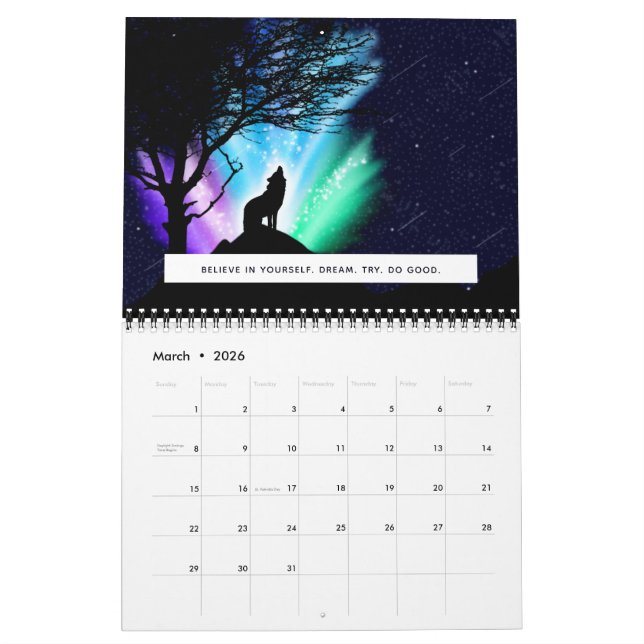 Mitternachtsschale Kalender (Mär 2026)