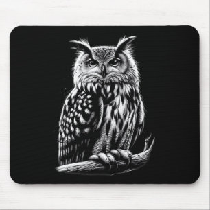 Mitternachtsschale Stille Uhr der nächtlichen Auge Mousepad