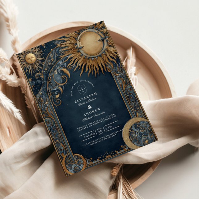 Mitternachtssonne Himmelhochzeit Einladung (Von Creator hochgeladen)