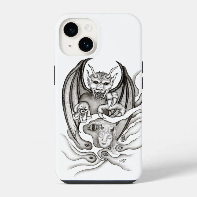 Mitternachtstraum - Devils iPhone 14 Hülle (Rückseite)