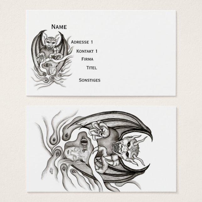 Mitternachtstraum - Träume im Tattoo-Stil (Vorne & Hinten)