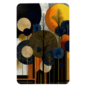 Mitternachtswald auf dem Planeten Merkur #1 Handtu Magnet