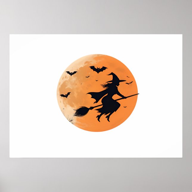 Mitternachtswitz im Himmel Poster (Vorne)