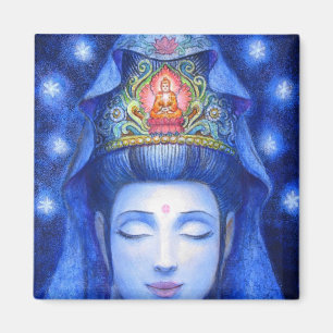 MitternachtsZen-Meditation Kuan Yin Magnet