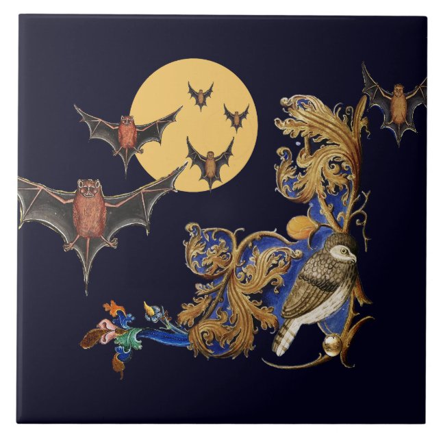 MITTLERE BEWÄHRUNG, GEBURT, BATTEN IN NACHT BLAU FLIESE (Vorderseite)