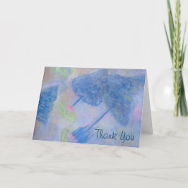 Mittlere blaue Bäume Danke Karte