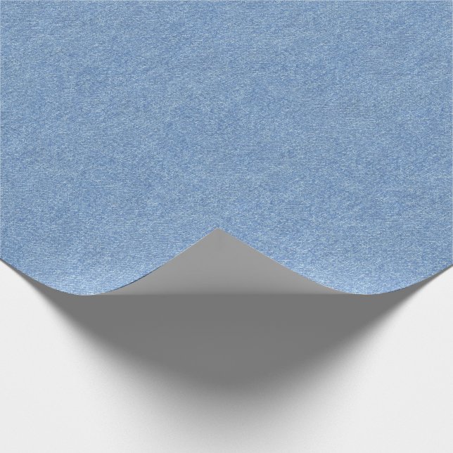 Mittlere blaue Denim-Beschaffenheit Geschenkpapier (Ecke)